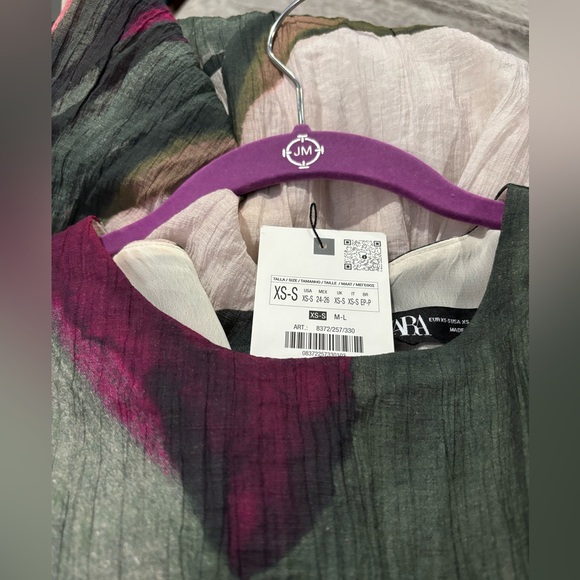 Zara Asymmetrical Multicolor Maxi Dress - Picture 6 of 7